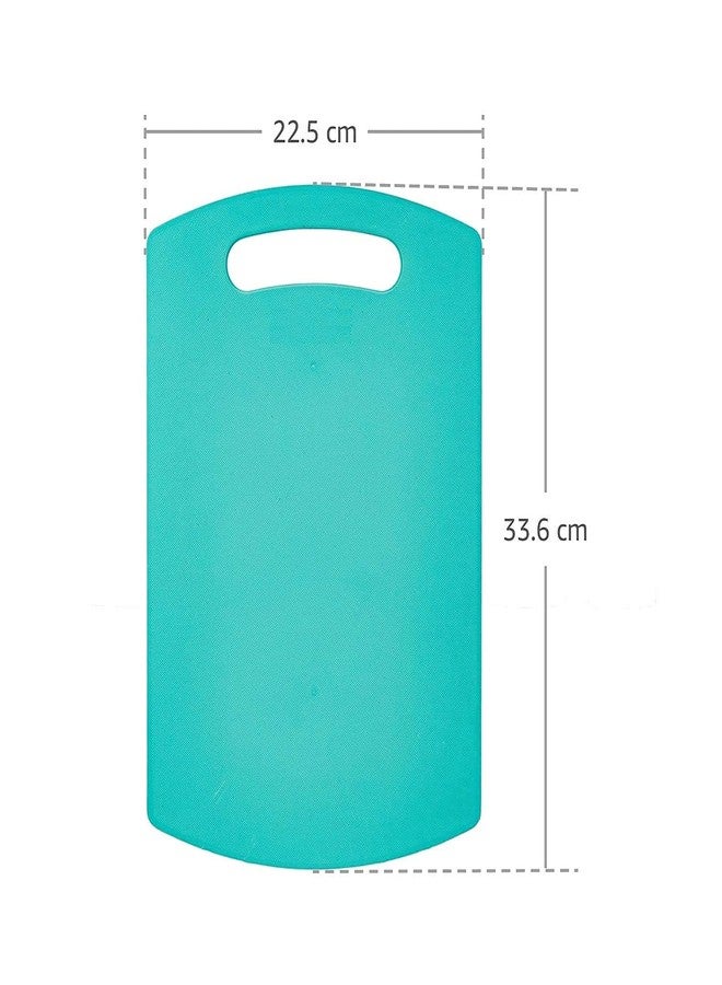 KBS Plastic Cutting/Chopping Board - Turquoise Blue - Image 2